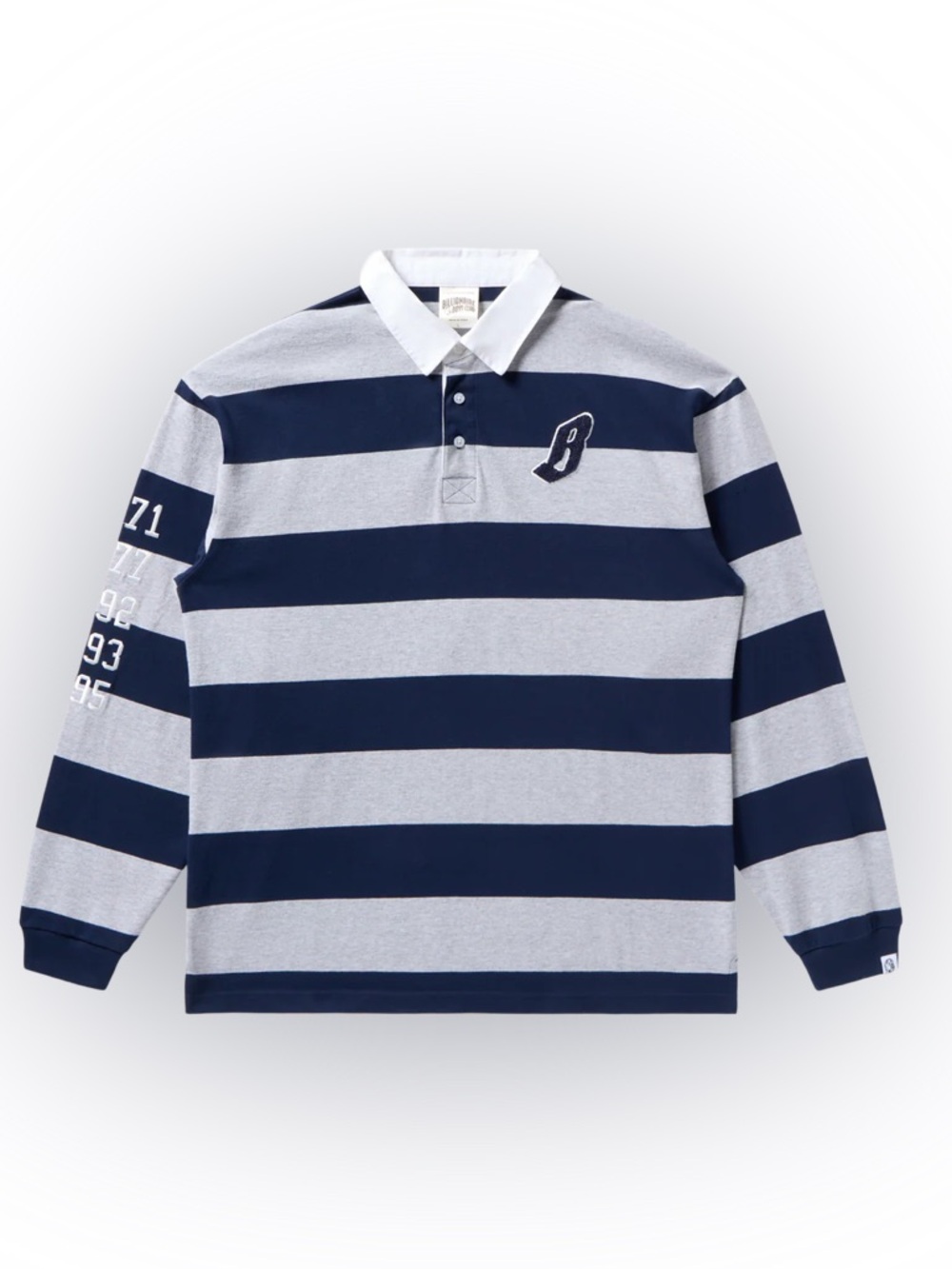 Billionaire Boys Club Dallas Cowboys Long Sleeve Rugby Shirt, Navy/Gray - Medium